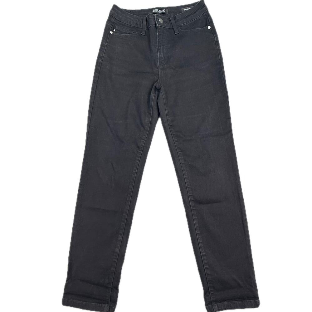 Judy Blue Boyfriend‎ Jeans Womens 5/27 Black Mid Rise Stretch Denim JB88175 BK